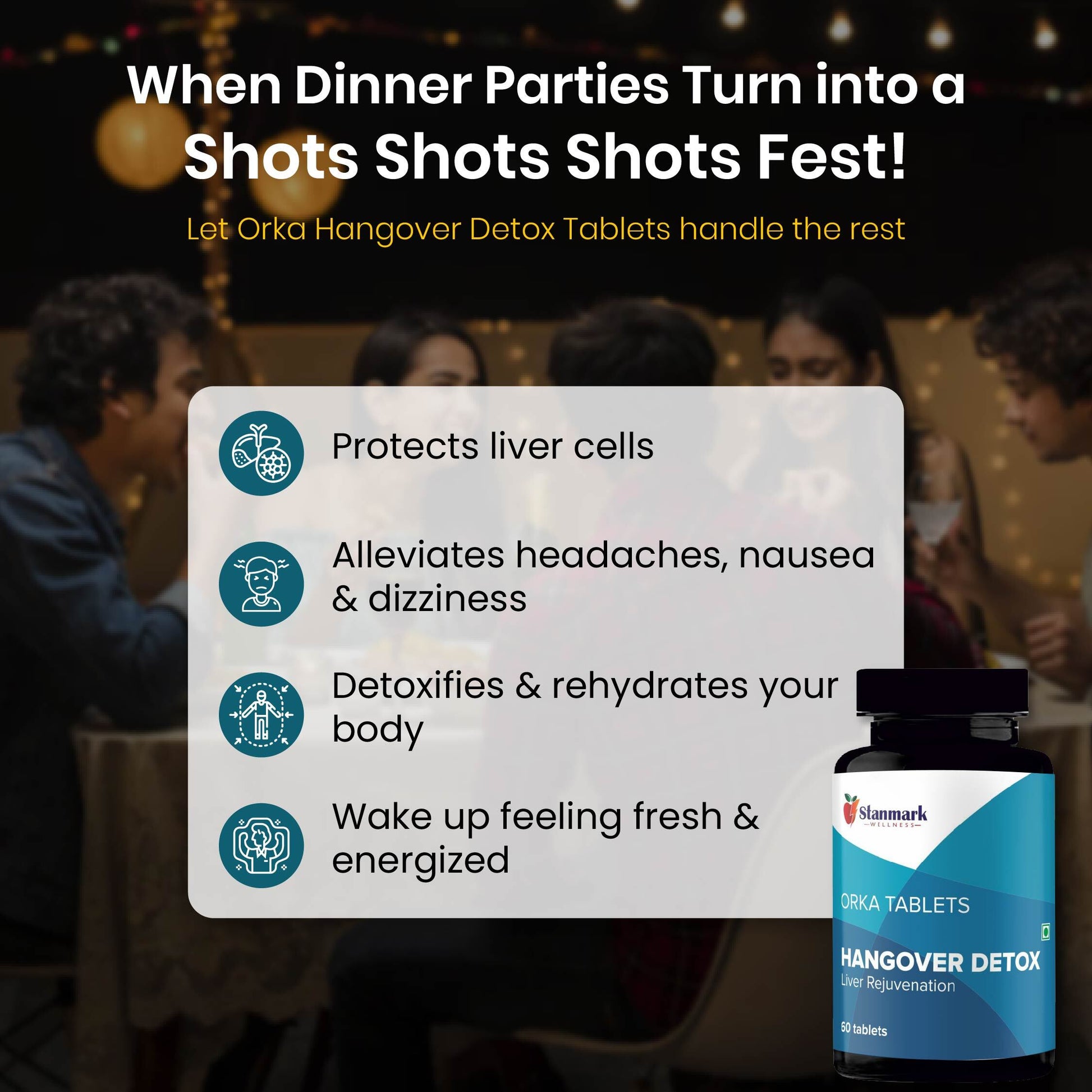 Orka Hangover Liver Detox Tablets - Stanmark Wellness