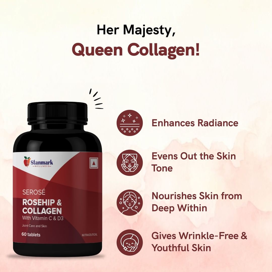 SEROSÉ Collagen Peptide + Rosehip Supplement - Stanmark Wellness