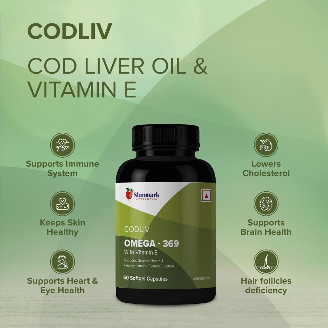 Codliv Omega - 369 Capsules - Stanmark Wellness