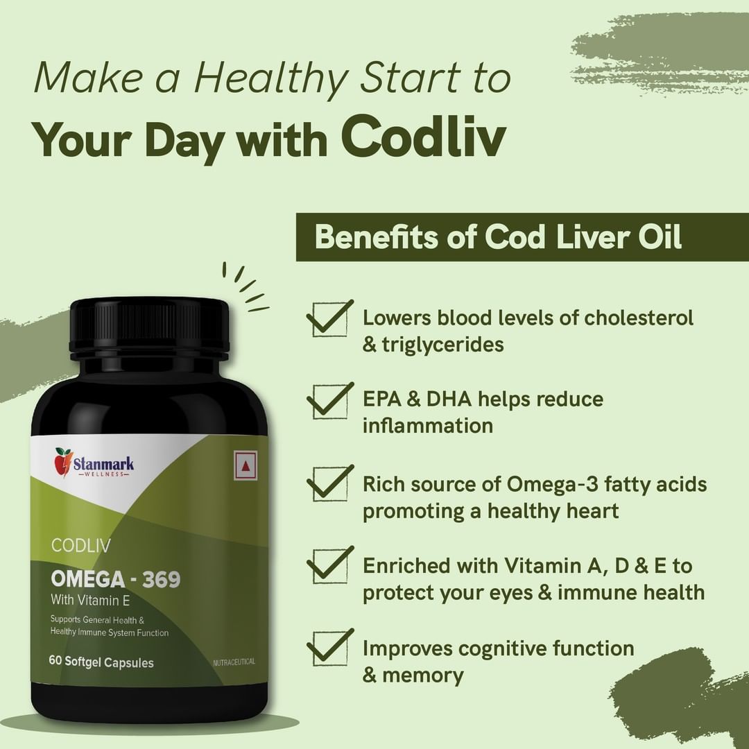 Codliv Omega - 369 Capsules - Stanmark Wellness