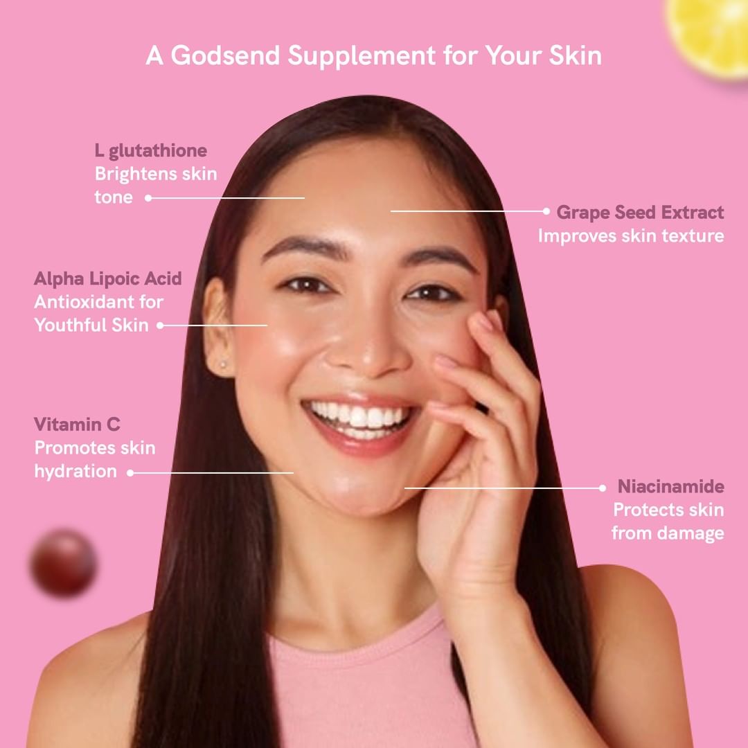 Ceraglow L-Glutathione + Niacinamide Skin Illuminator tablets - Stanmark Wellness