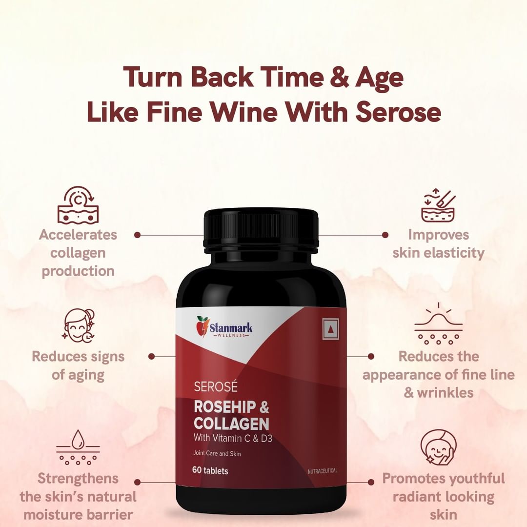 SEROSÉ Collagen Peptide + Rosehip Supplement - Stanmark Wellness